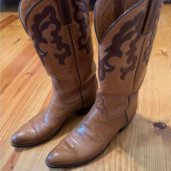 VTG Lucchese San Antonio 2L126 Leather Two Tone Size US 11AA - Picture 4 of 16